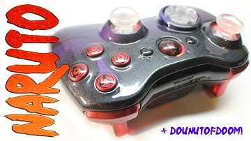 Naruto Heat Sensitive and DounutOfDoom Custom Xbox 360 Controllers by ProModz.com