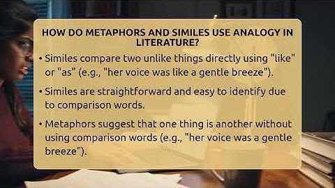 How Do Metaphors And Similes Use Analogy In Literature? - Tales And Texts