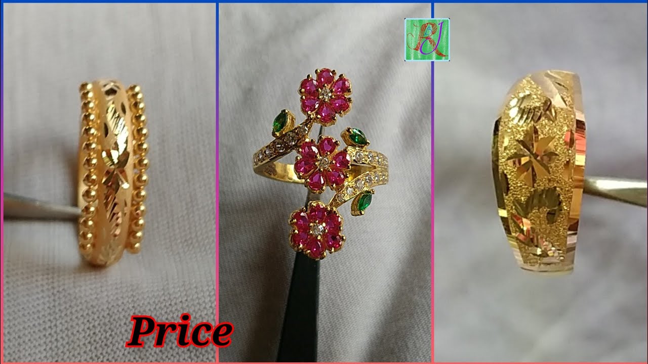 gold ring designs for women - YouTube