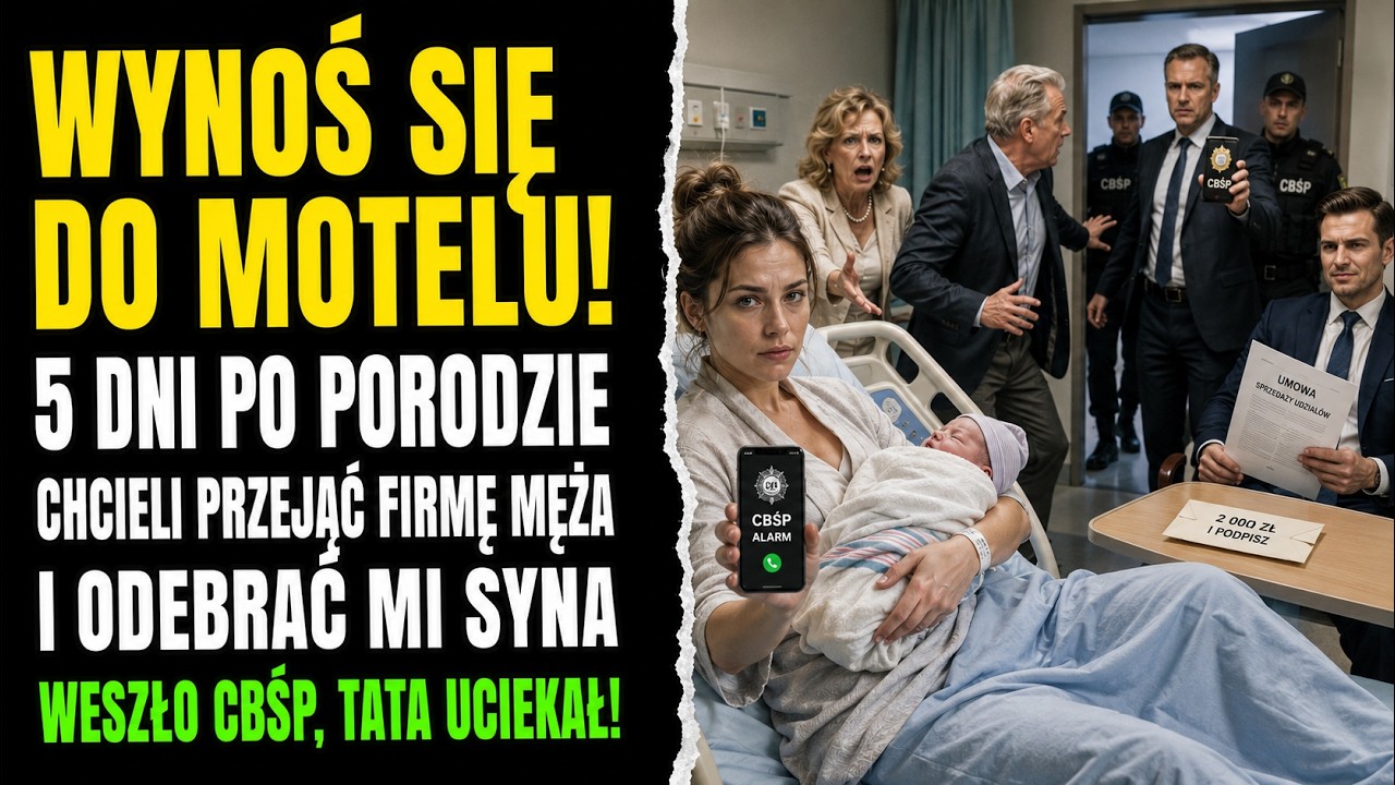 „Jak dojdziesz do siebie, spakuj walizki i wynieś się do taniego motelu” – powiedziała moja matka, rzucając mi na szpitalny koc potwierdzenie przelewu na 2000 złotych. Siedziałam pięć dni po...