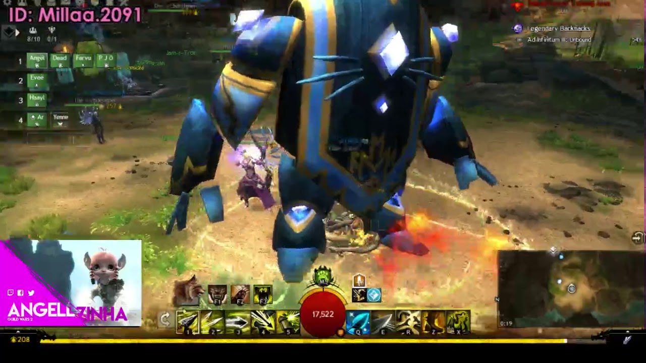 [PT-BR] ANGELLZINHA  Jogando Gw2 Farmando   *-* Song request On