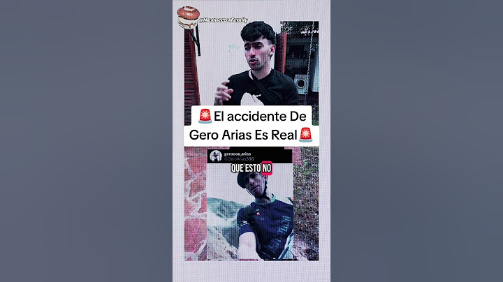 El accidente De Gero Arias Es Real #geroarias #accidente #salseo #polemica #argentina