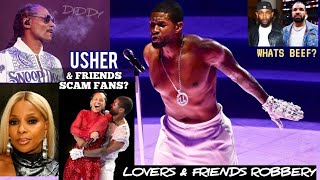 USHER & Friends Rob Fans $$$ in Vegas! KENDRICK & DRAKE BEEF is Sad!!😂R.I.P. Hip Hop!