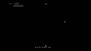 Asteroids Arcade Game Single Ship Rollover