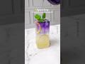 SPARKLING BUTTERFLY PEA LEMONADE 💙💜 #homecafe #butterflypea #lemonade