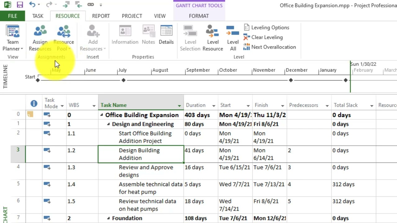 MS Project Распределение ресурсов