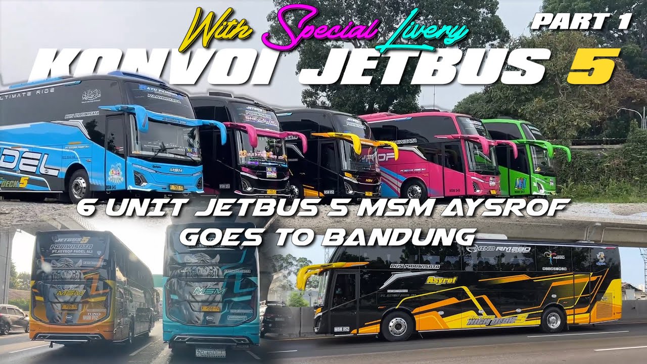 VIRALL ! SPECIAL LIVERY ON DUTY !!! | KONVOI TRIP 6 UNIT JETBUS 5 GOES TO LEMBANG