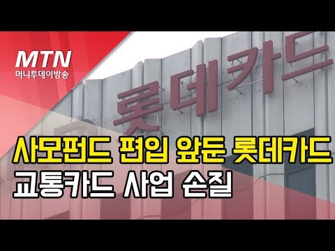 사모펀드 편입 앞둔 롯데카드, 교통카드 사업 손질 / 머니투데이방송 (뉴스)