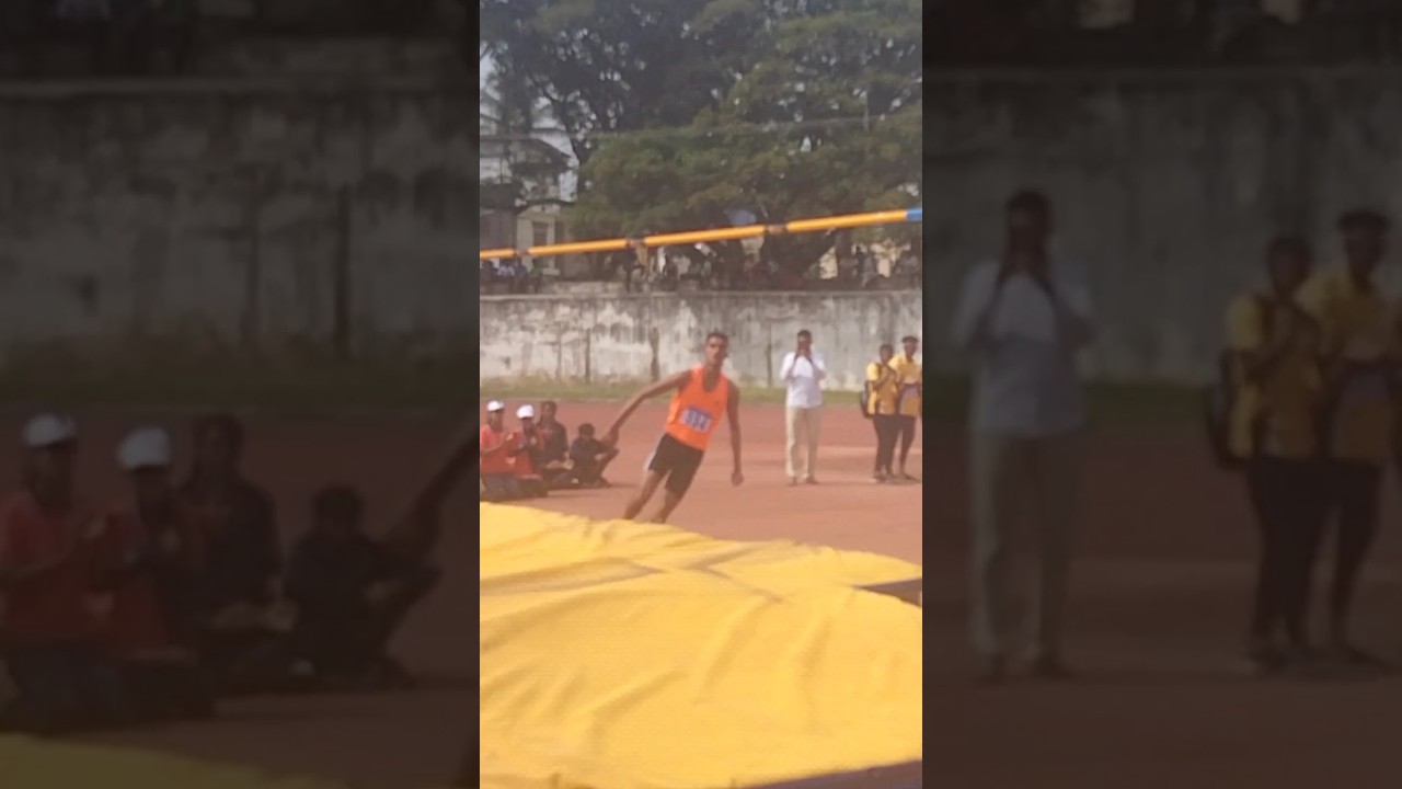 High jump kuvempu University sports @shivamogga