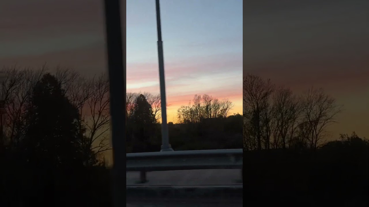 Закат за акном авто🌟 