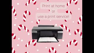 Editable Candy Cane Christmas Photo Card – Custom Canva Template