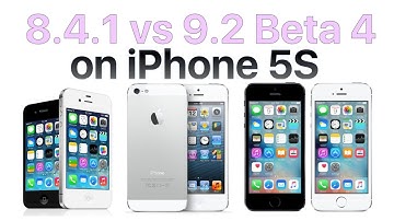 iPhone 5S iOS 8.4.1 vs iOS 9.2 Beta 4 / Public Beta 4 Build 13C75