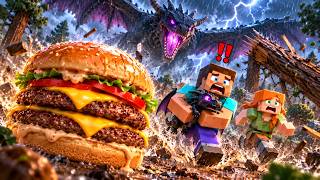 STEVE & ALEX SAVE A LOST BABY DRAGON... THEN COOK THE ULTIMATE DOUBLE CHEESEBURGER! 🐉