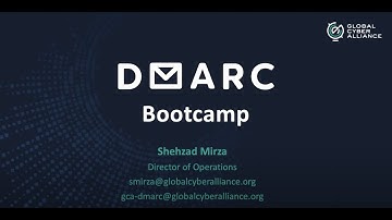 Defend & Deliver: GCA DMARC Bootcamp 2021 - DMARC in Detail & Online Technical Demo using Window DNS