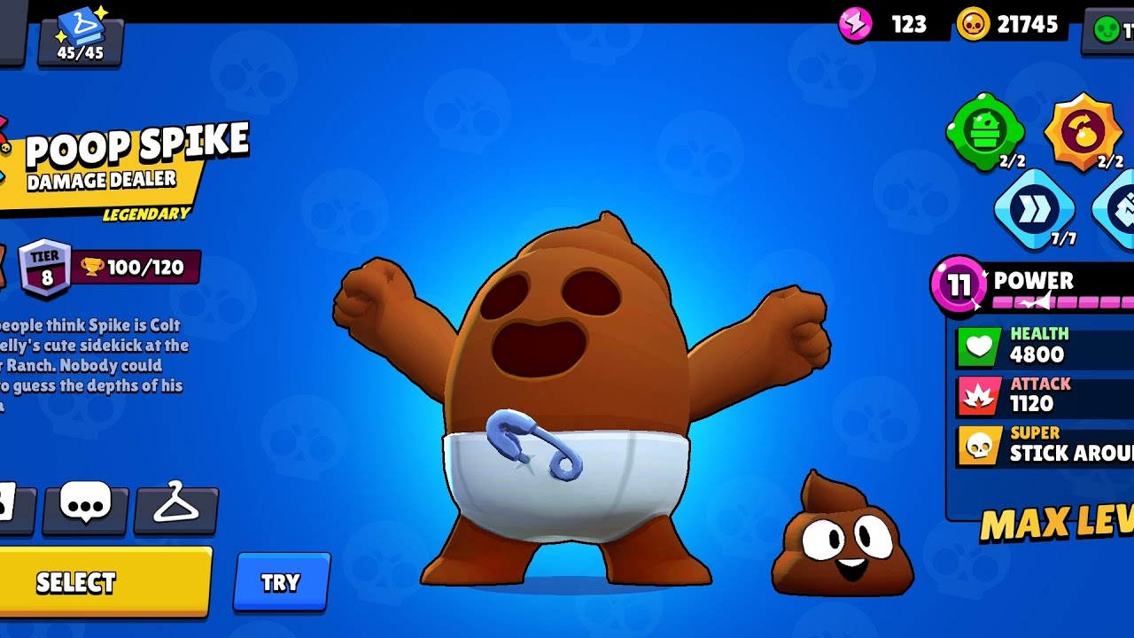 All Poop Spike Skin Animations In Brawl Stars 💩 