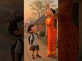 boy and his mother see the balloon in sky #cute #cartoon #shorts