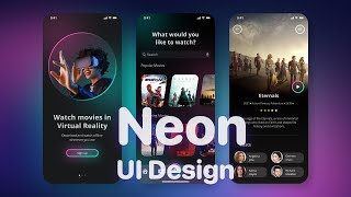 Neon UI Design from scratch in Figma