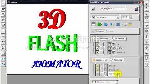 الدرس3:تحريك الكراة+الكلمات ثلاثية الأبعاد 3D flash animator