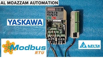YASKAWA V1000 VFD "Modbus RTU"  DVP 14SS2