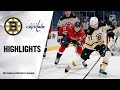 Bruins @ Capitals 2/1/21 | NHL Highlights