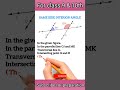 Co interior angle || #shorts #viral #maths #trending