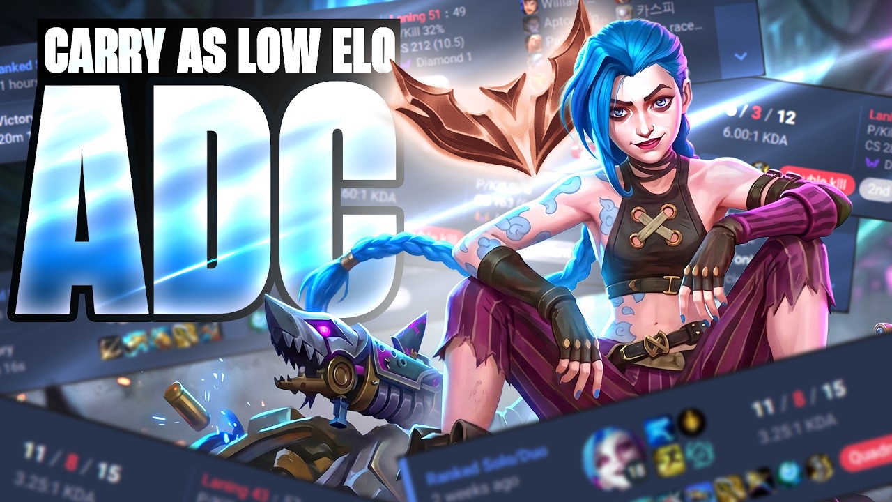 How To Carry As ADC In LOW ELO | A Complete Early Game GUIDE