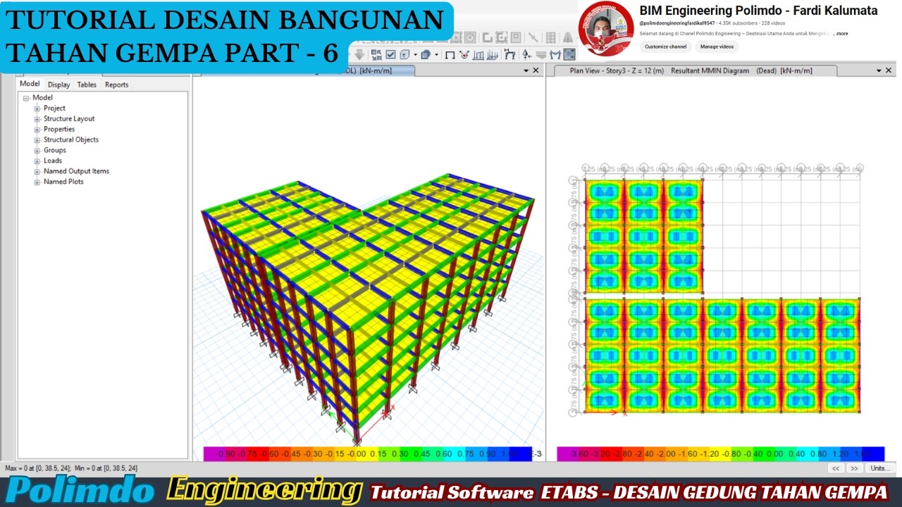 Tutorial Software ETABS PART - 6 - YouTube
