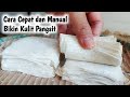 [Tanpa Mesin]Membuat Kulit Pangsit ~ Kulit pangsit tidak lengket