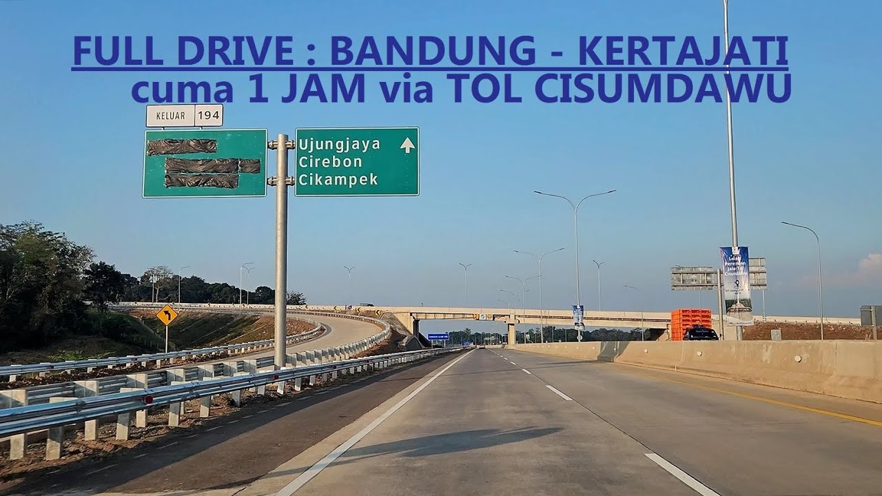 BANDUNG - KERTAJATI ❗ only one hour via TOL CISUMDAWU : sampai Bandara Int'l Jawa Barat Kertajati