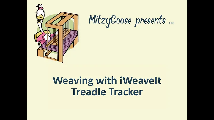 Weaving with iWeaveIt Treadle Tracker