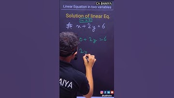 Solve linear equations in two variables class 9 Solution in 15 Sec #mathstricks #cbseclass9maths