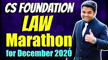 CS Foundation Law Marathon for December 2020