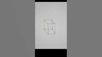 Very Easy 3D cube drawing Art  Shorts #shorts #ytshorts #3ddrawing #art