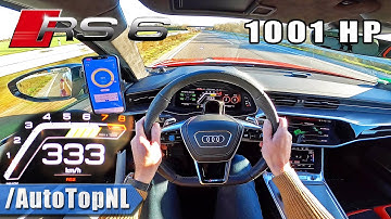 1001HP AUDI RS6 C8 MTM *333KMH* on AUTOBAHN [NO SPEED LIMIT] by AutoTopNL