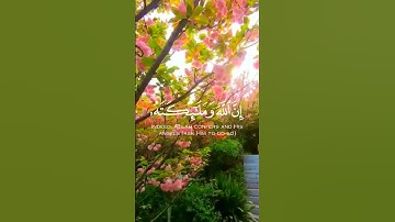 سورة الأحزاب الآية (56)||إِنَّ اللَّهَ وَمَلَائِكَتَهُ يُصَلُّونَ عَلَى|| القارئ شريف مصطفى #قرآن
