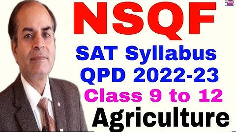 agriculture skill subject SAT syllabus July 2022-23 hbse NSQF by vijay kumar