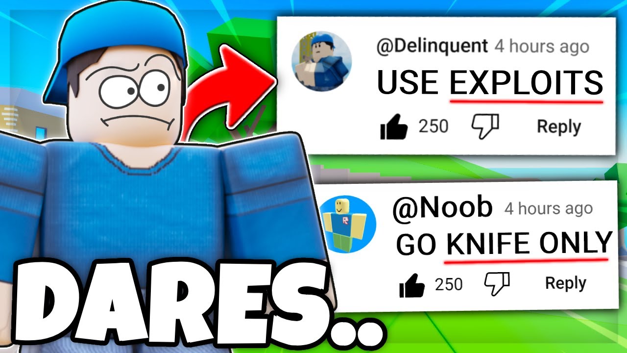 I DID YOUR DARES In ARSENAL... (Roblox Arsenal)