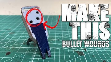 EASY TUTORIAL –Make Bullet Damages and Wounds on Gunpla (How To)