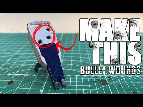 EASY TUTORIAL –Make Bullet Damages and Wounds on Gunpla (How To)