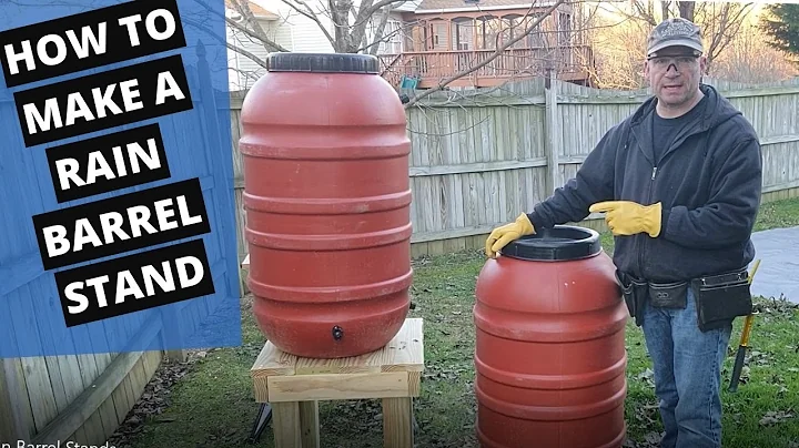 How to build a rain barrel stand  #5