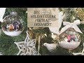 Holiday / Christmas DIY / Clear Portrait Ornament