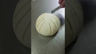 simple slicing dough form of making bread trending by Rmdbakerking
