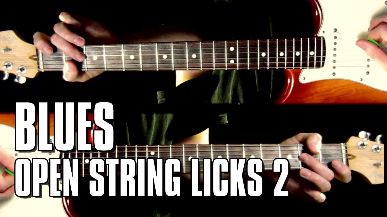 Blues licks using open strings, lick 2 of 3 a lick inspired by Catfish