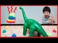 공룡 응가 색깔 배우기 브라키오사우루스 티라노사우루스 공룡 풍선 장난감 놀이 뉴욕이랑 놀자 NY Toys
