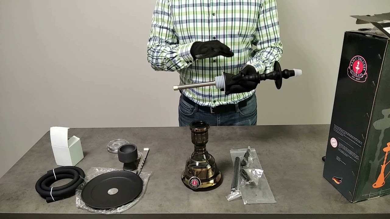 Распаковка кальяна Amy Deluxe 109.02 Mini Hayil