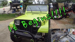 1990 Jeep Wrangler YJ Upgrades #1 Building the Dana 30 & New Leaf Springs.