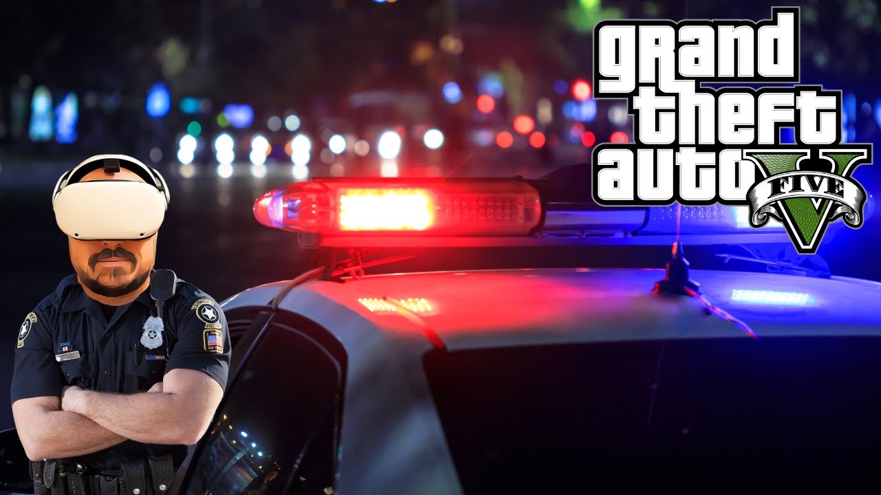 Playing GTA 5 as a POLICE OFFICER in (VIRTUAL REALITY) LSPDFR | LAPD