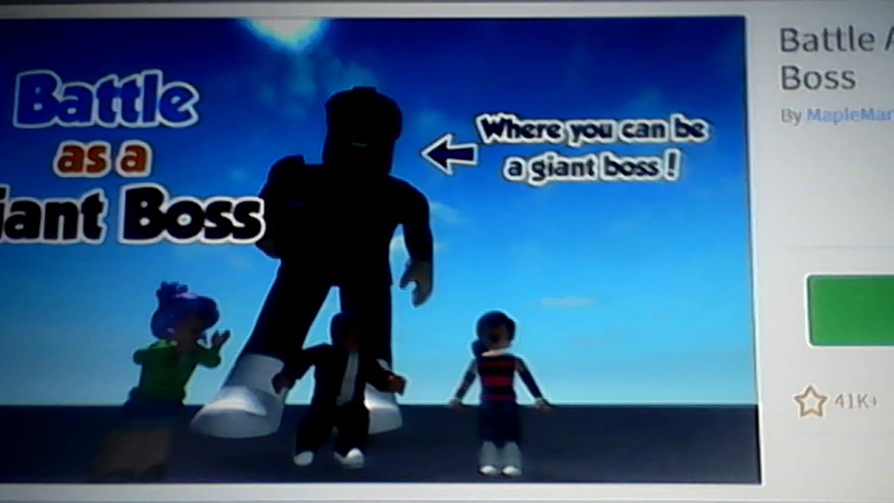 Battle As A BIG BOSS Roblox YouTube 