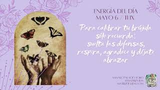 Energía del día 6 Mayo: Para calibrar tu brújula suelta defensas, respira, agradece y déjate abrazar