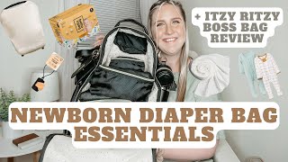 WHAT’S IN MY NEWBORN’S DIAPER BAG | diaper bag essentials | itzy ritzy boss bag review